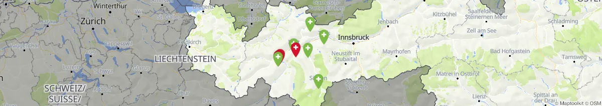Map view for Pharmacies emergency services nearby Tösens (Municipality, Tirol) (21)